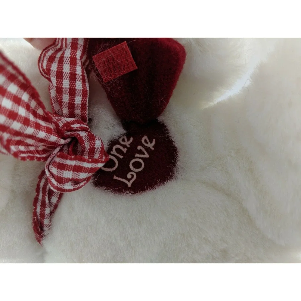 Applause‎ White Bear Love Bearer Plush 8 Inch 1985 Stuffed Animal toy